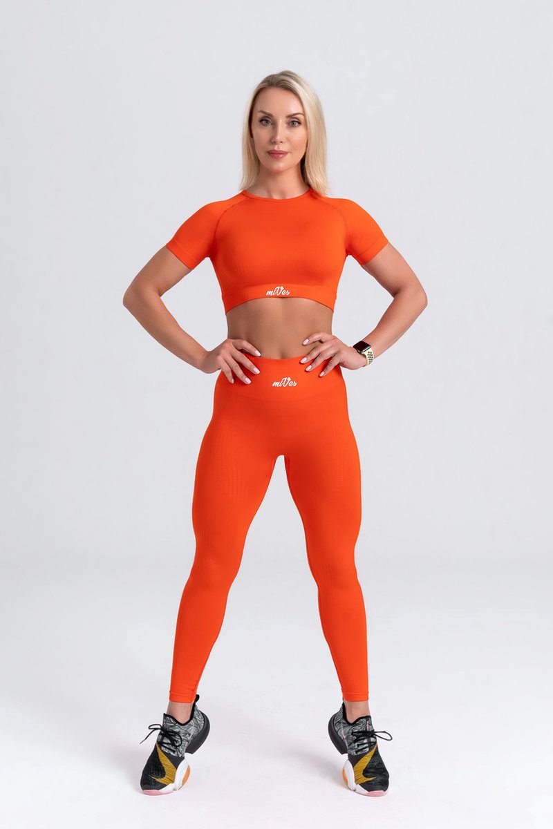 ORANJE KORTE MOUWEN